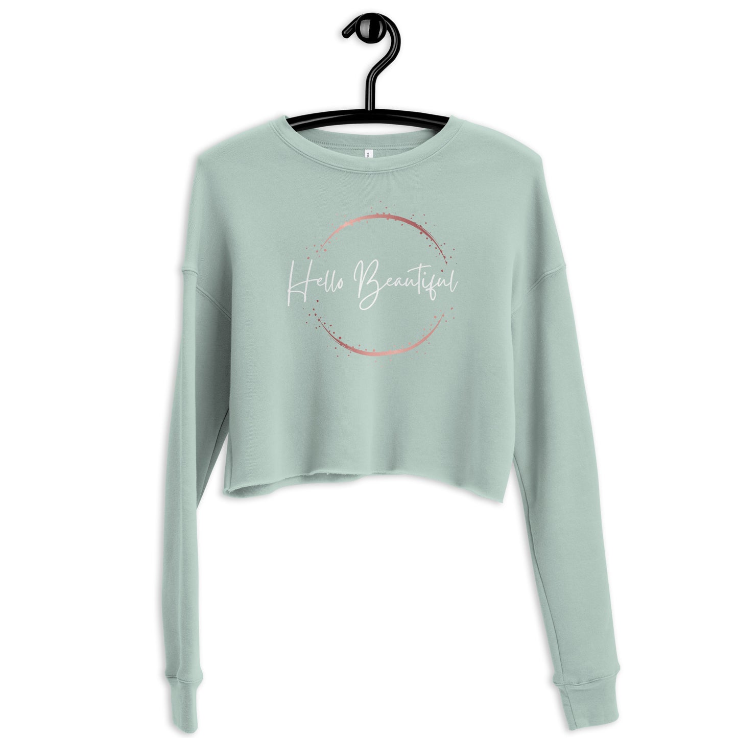 Hello Beautiful- Women's Crop Sweatshirt