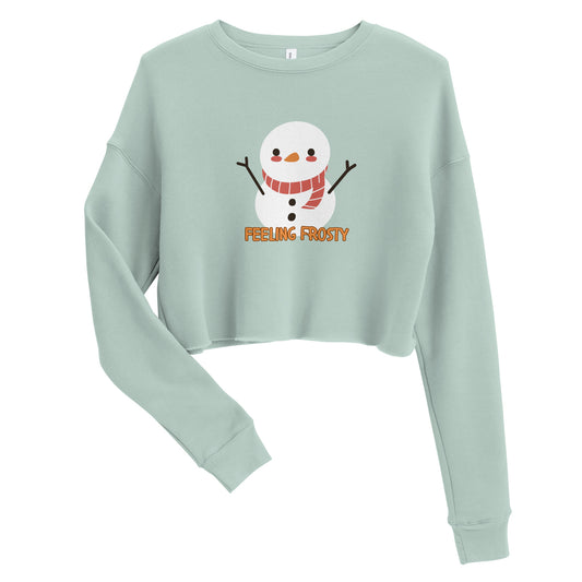 Frosty- Women's Crop Sweatshirt