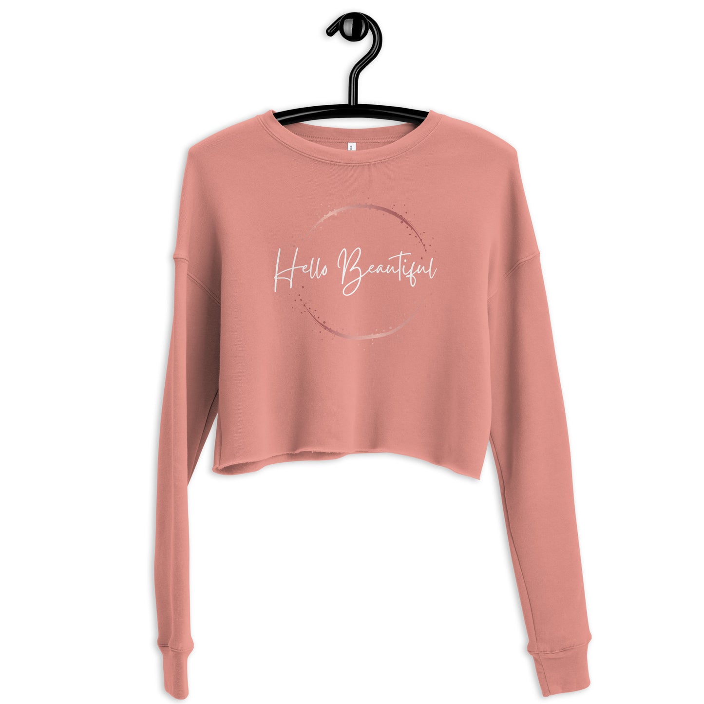 Hello Beautiful- Women's Crop Sweatshirt