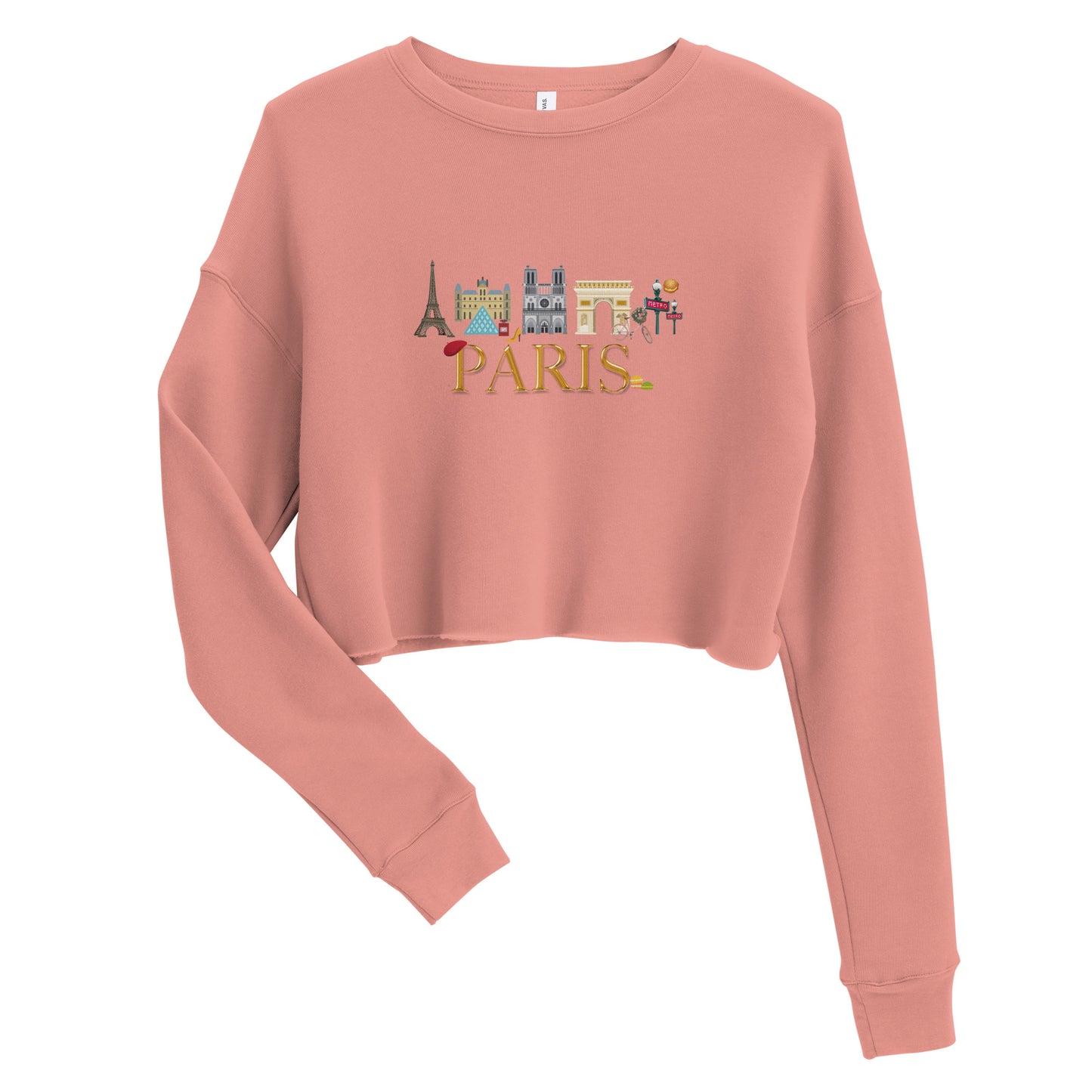 Paris Icons- Women's Crop Sweatshirt