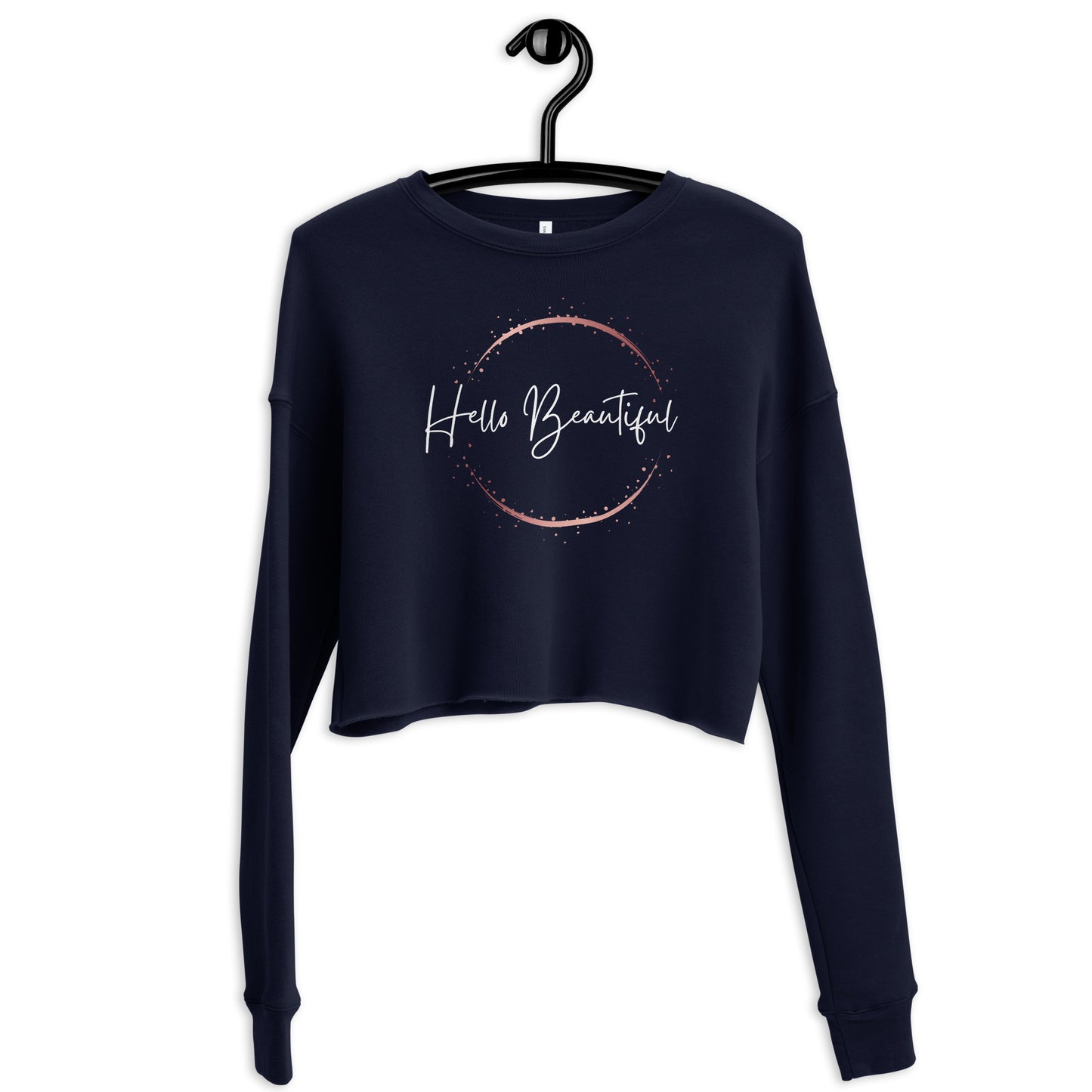 Hello Beautiful- Women's Crop Sweatshirt