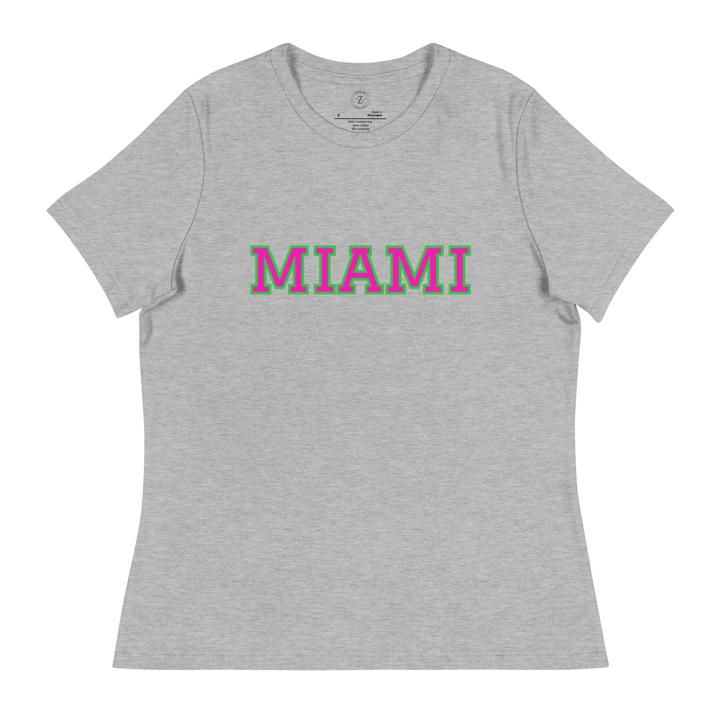 Florida Miami Block Font- Women's T-Shirt