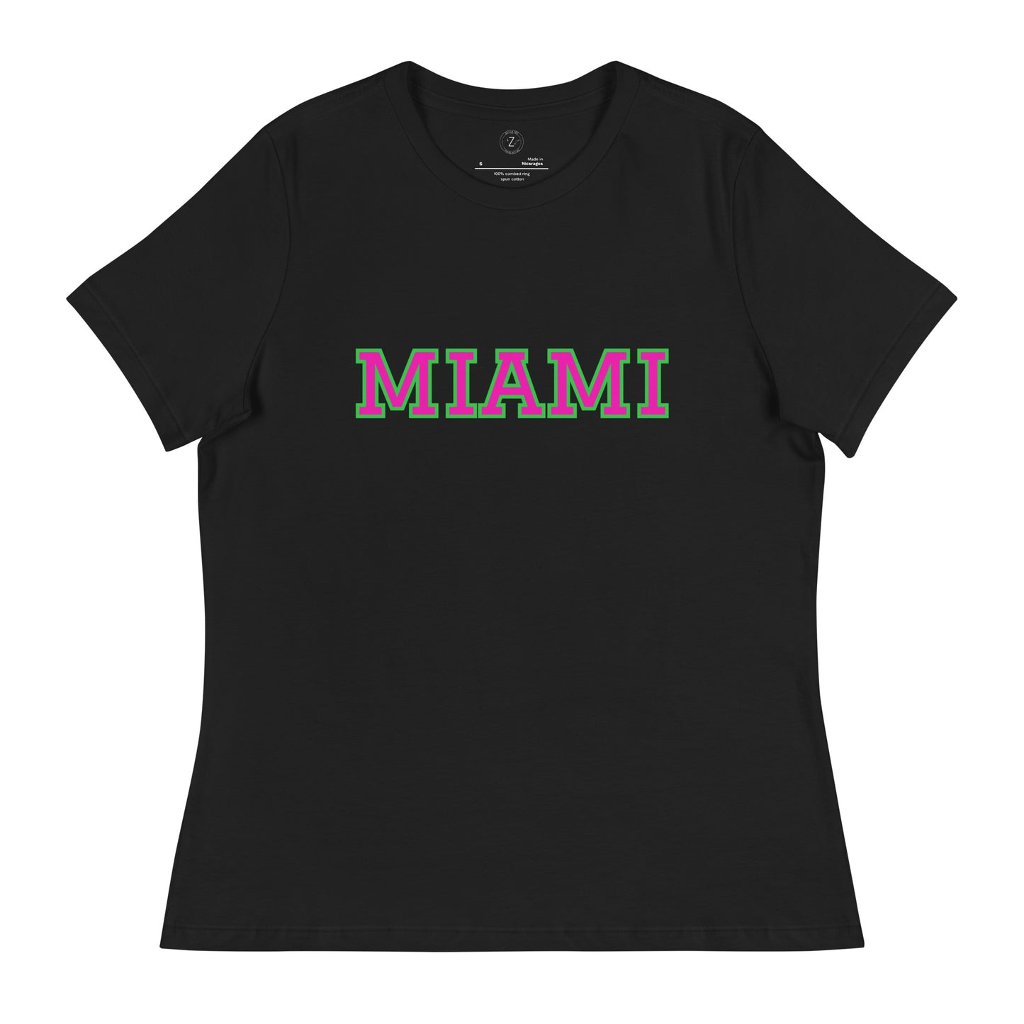 Florida Miami Block Font- Women's T-Shirt